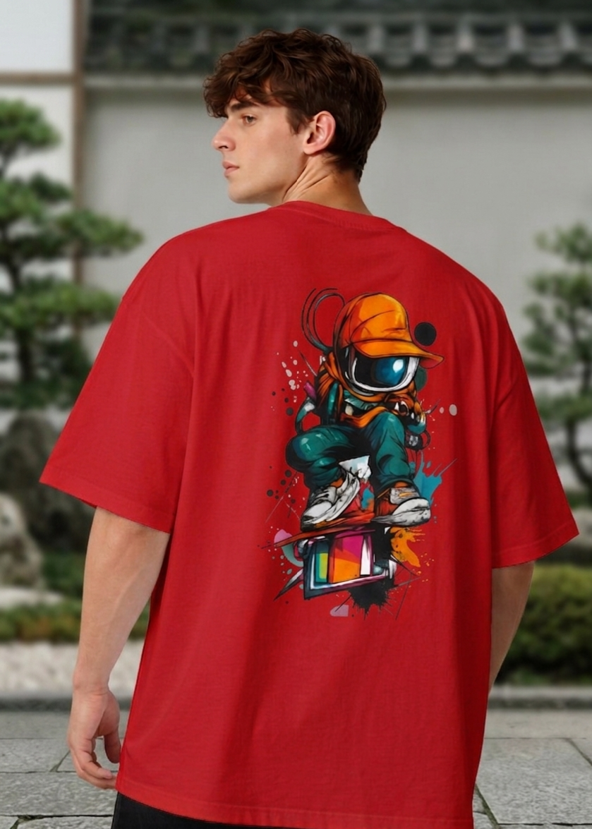 Men's Robotic Man Oversized Tee