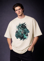 Men's Terry Oversized Tee (SpiritBeasts)