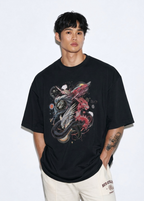 Men's Terry Oversized Tee (Dragonborn Clash)