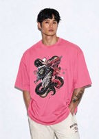 Men's Terry Oversized Tee (Dragonborn Clash)