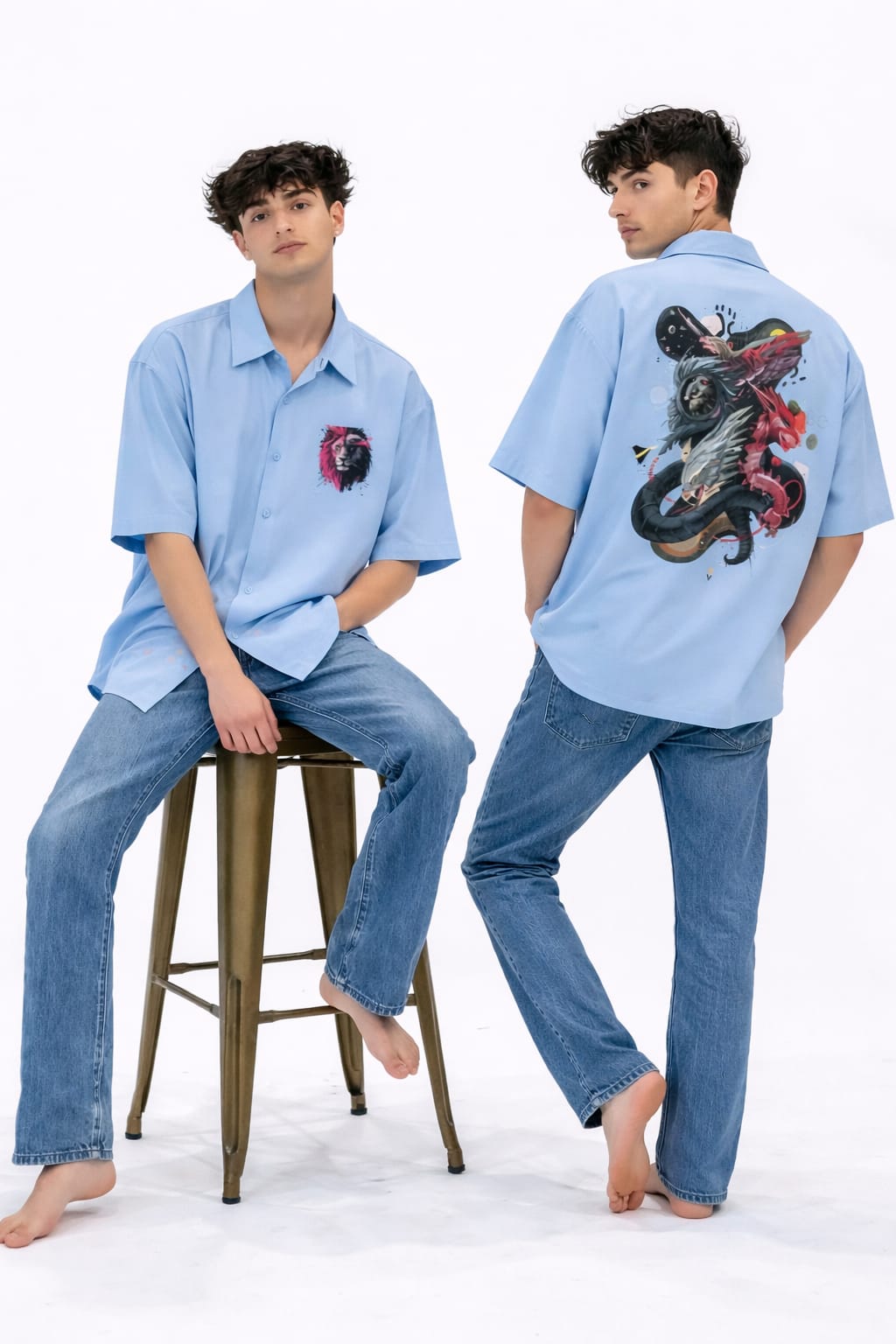 Men's Oversized Shirt (Dragonball Clash)