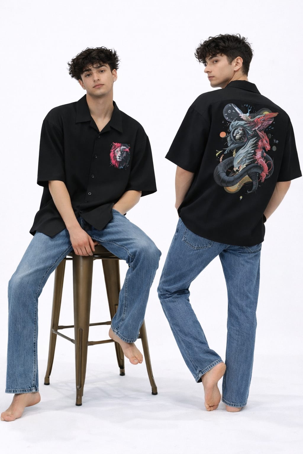 Men's Oversized Shirt (Dragonball Clash)