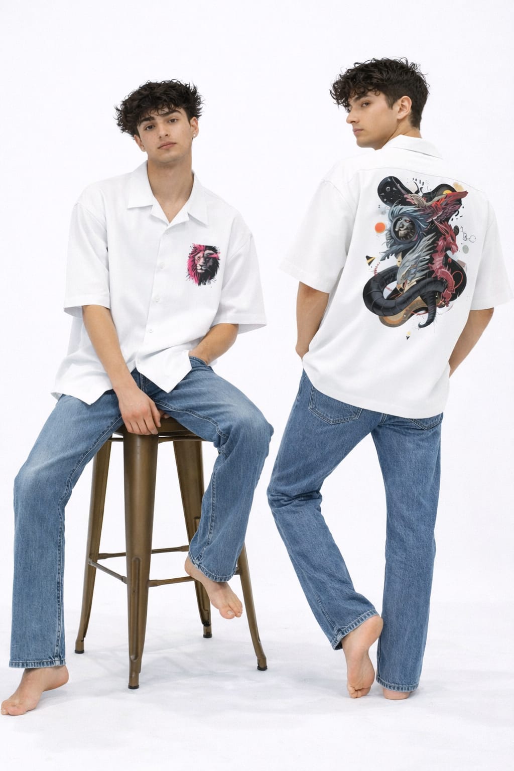 Men's Oversized Shirt (Dragonball Clash)