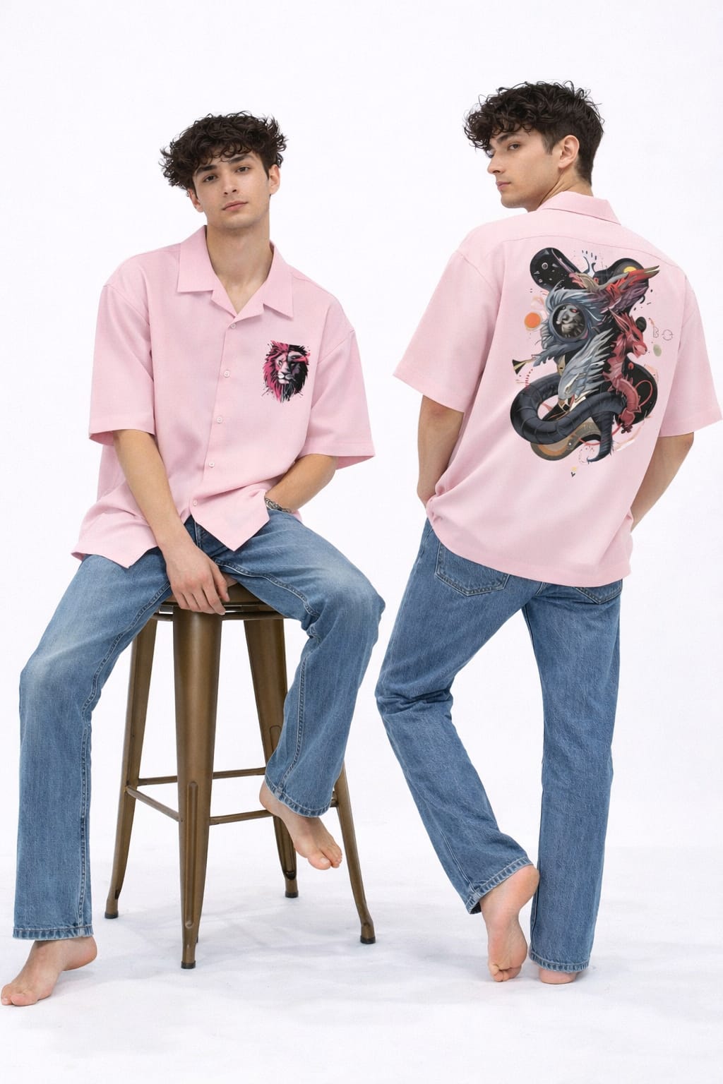 Men's Oversized Shirt (Dragonball Clash)