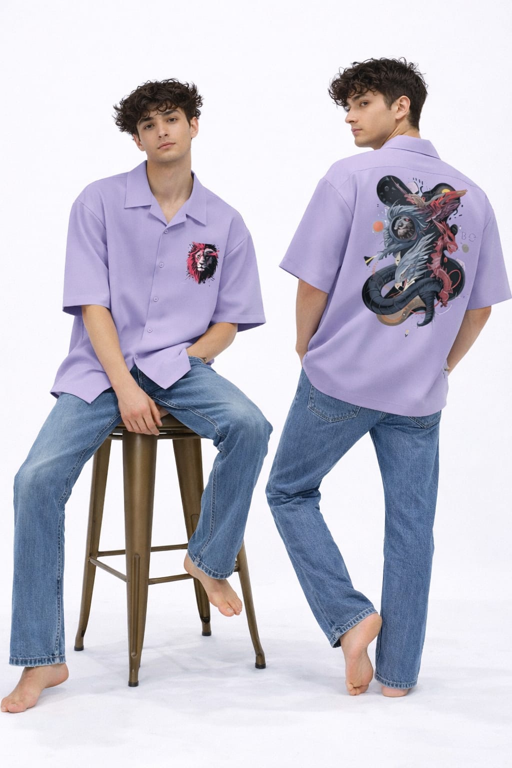 Men's Oversized Shirt (Dragonball Clash)