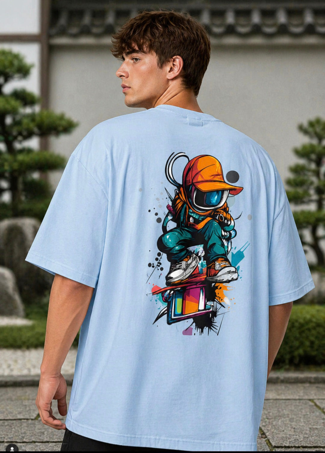 Men's Robotic Man Oversized Tee