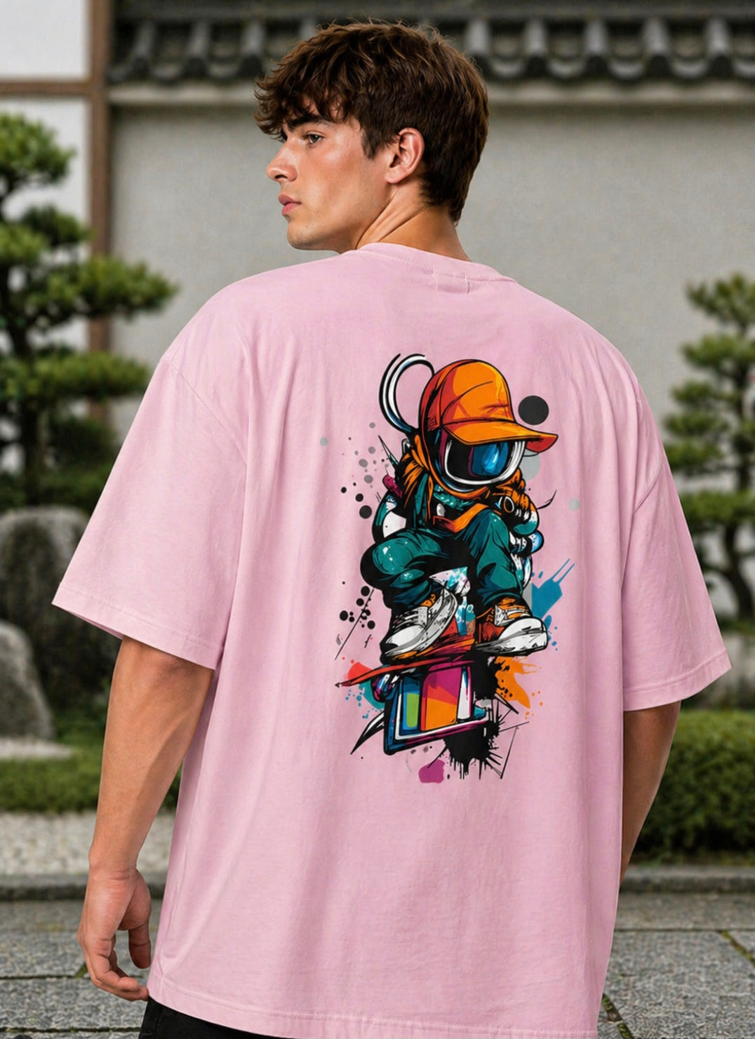 Men's Robotic Man Oversized Tee