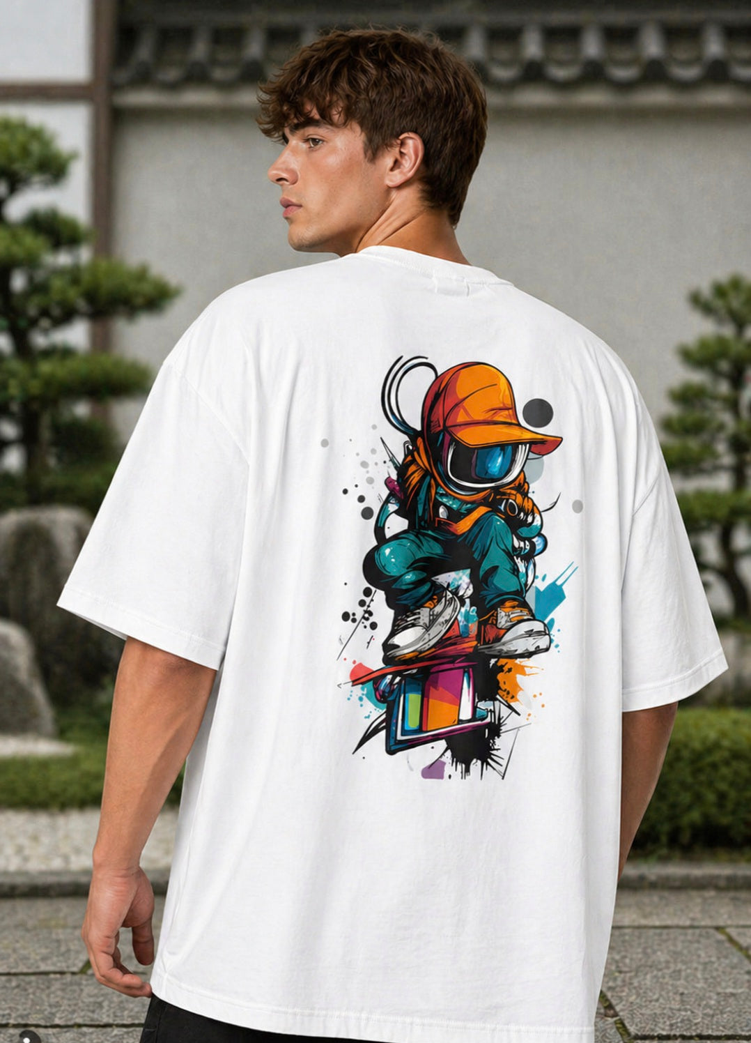 Men's Robotic Man Oversized Tee