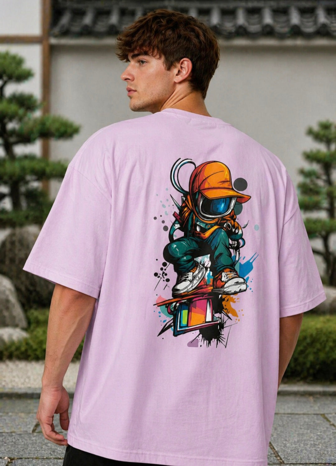 Men's Robotic Man Oversized Tee