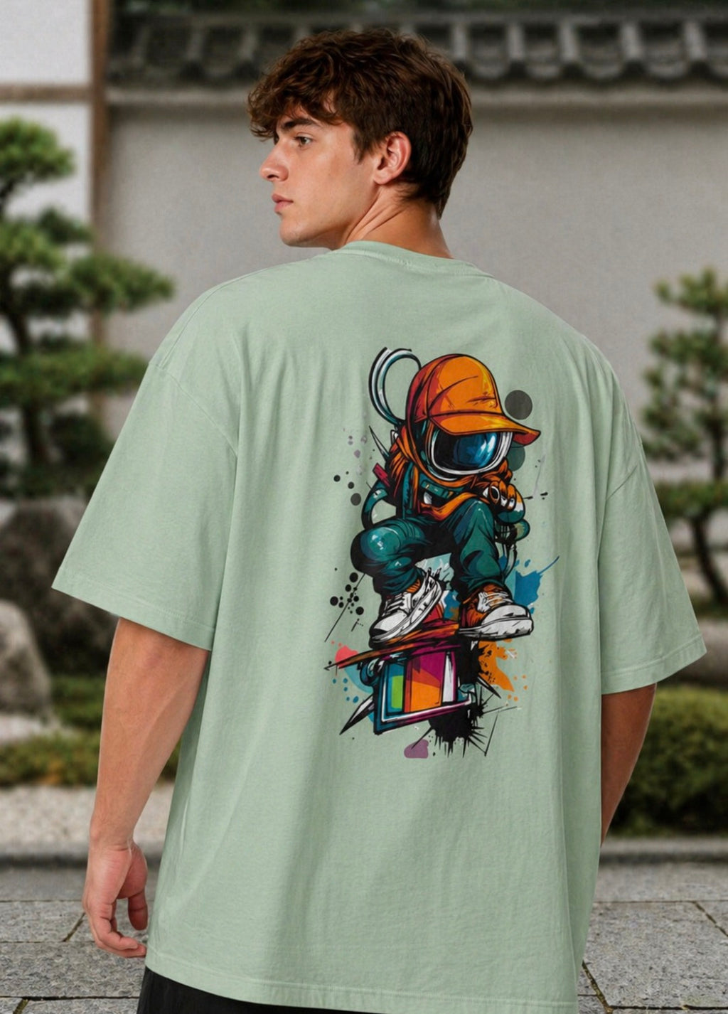 Men's Robotic Man Oversized Tee