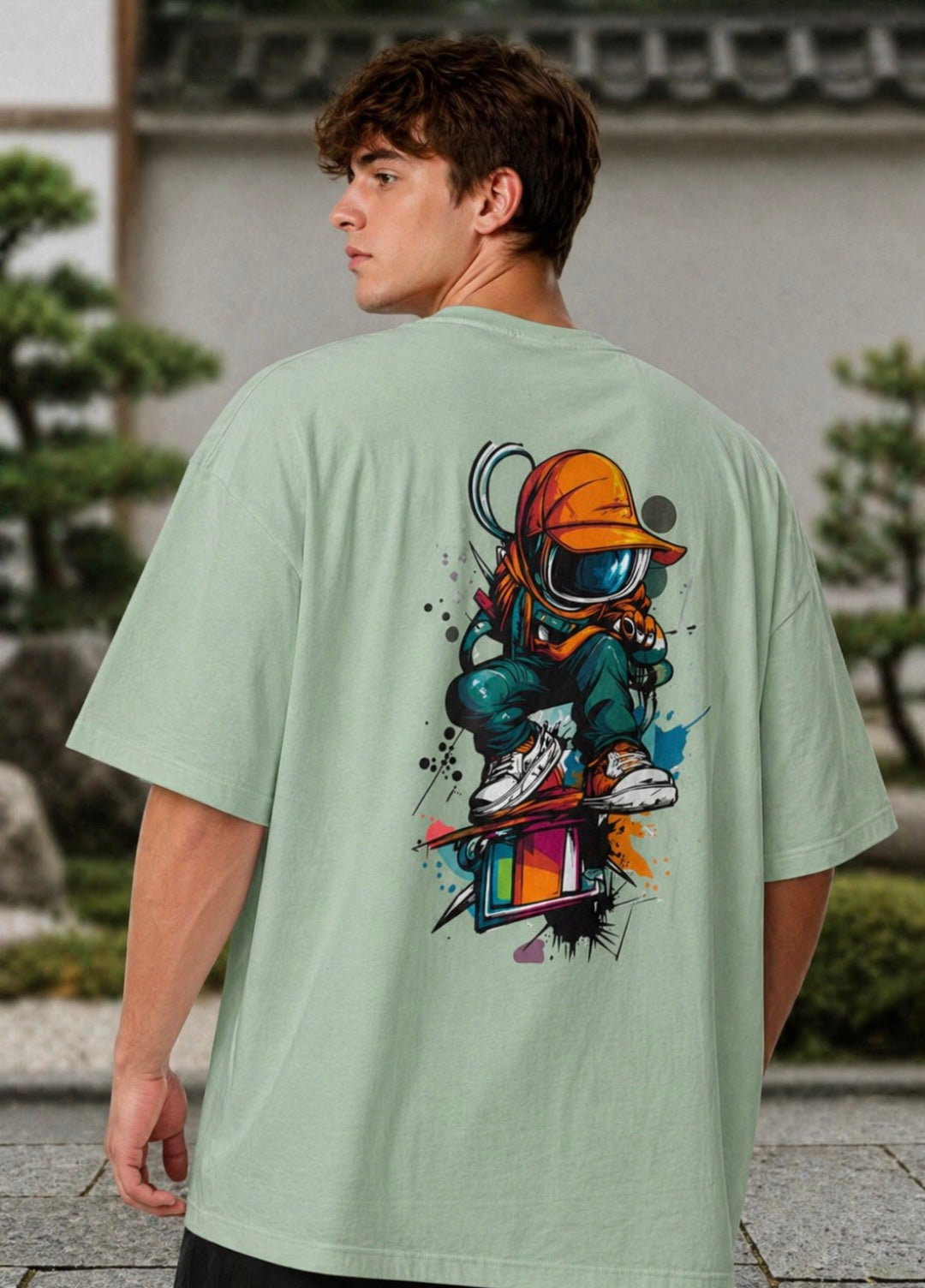 Men's Robotic Man Oversized Tee