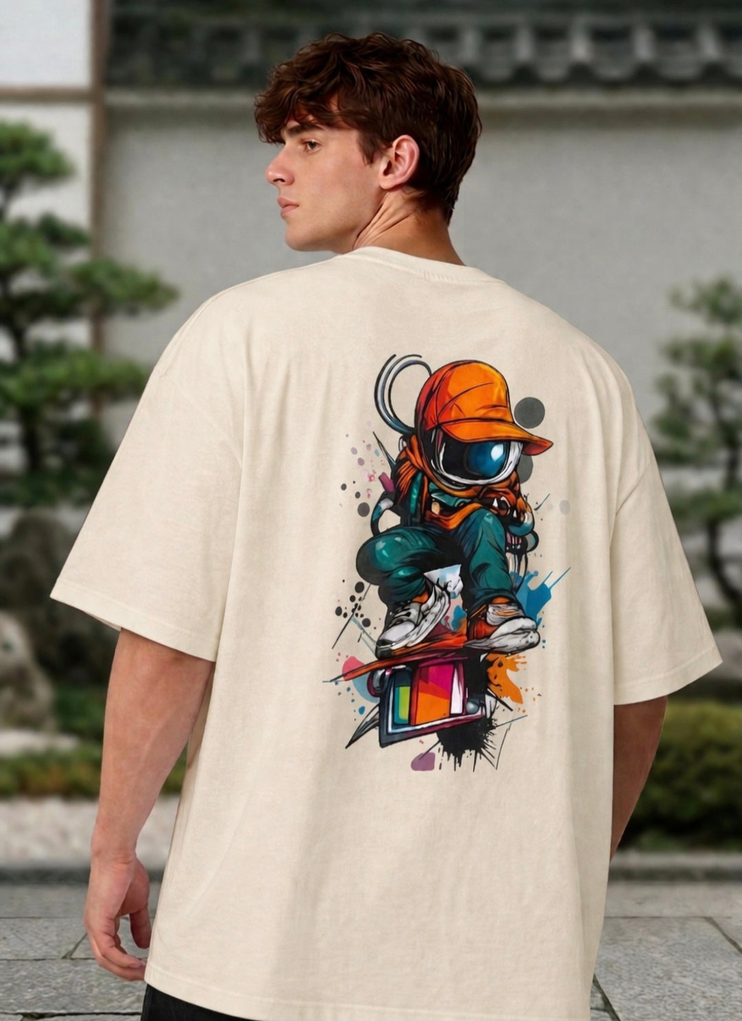 Men's Robotic Man Oversized Tee