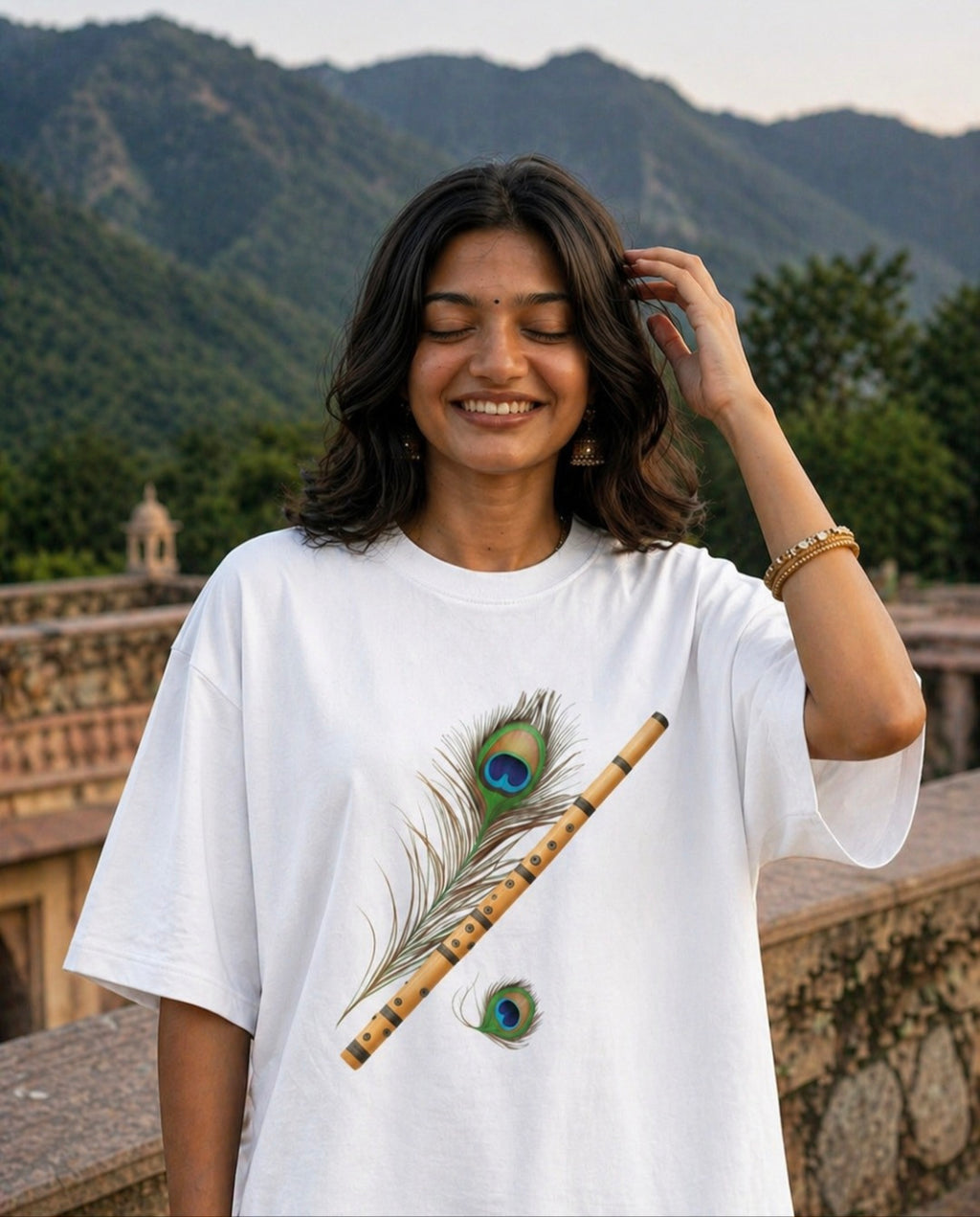 Woman's Flute Terry Oversized Tee