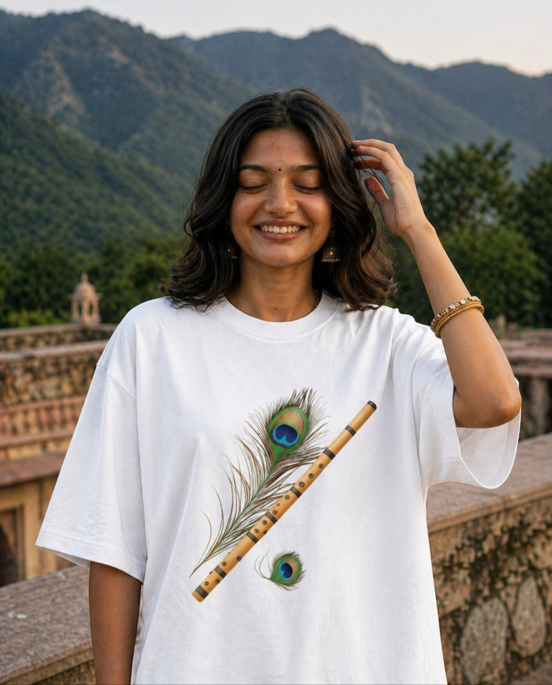 Woman's Flute Terry Oversized Tee