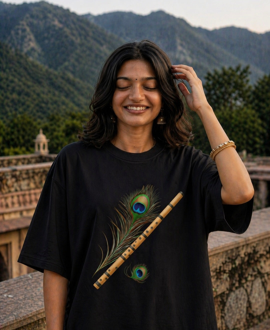 Woman's Flute Terry Oversized Tee