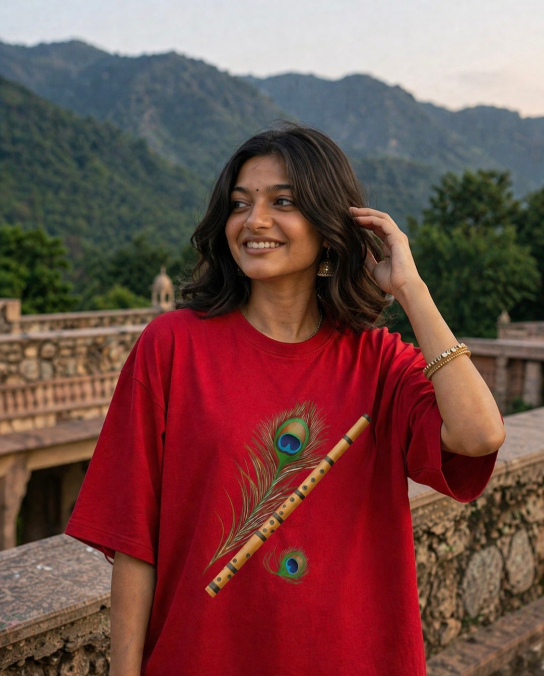 Woman's Flute Terry Oversized Tee