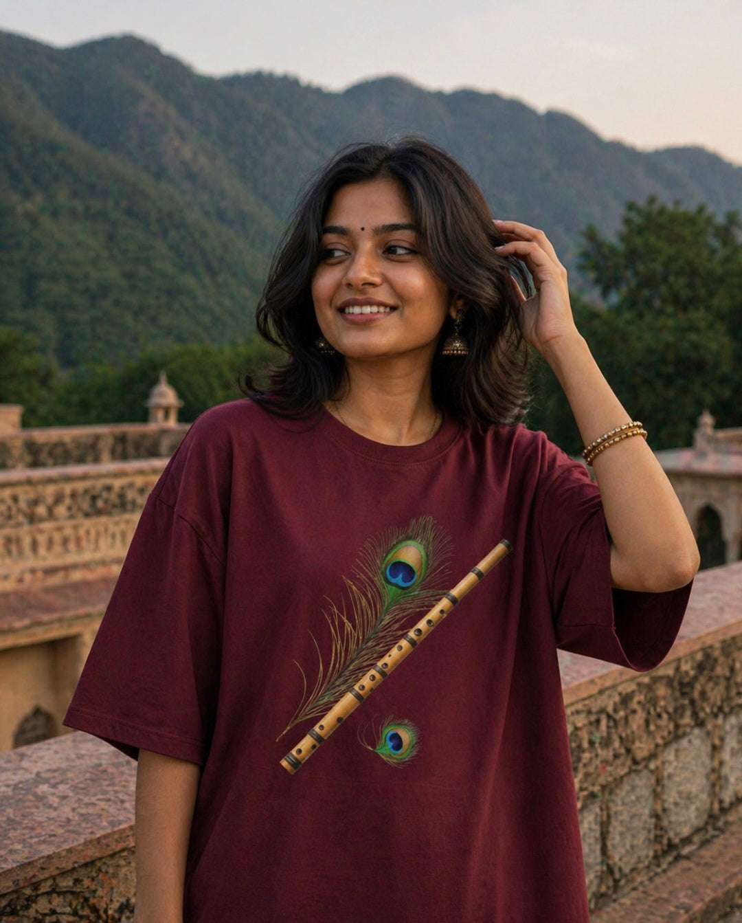 Woman's Flute Terry Oversized Tee