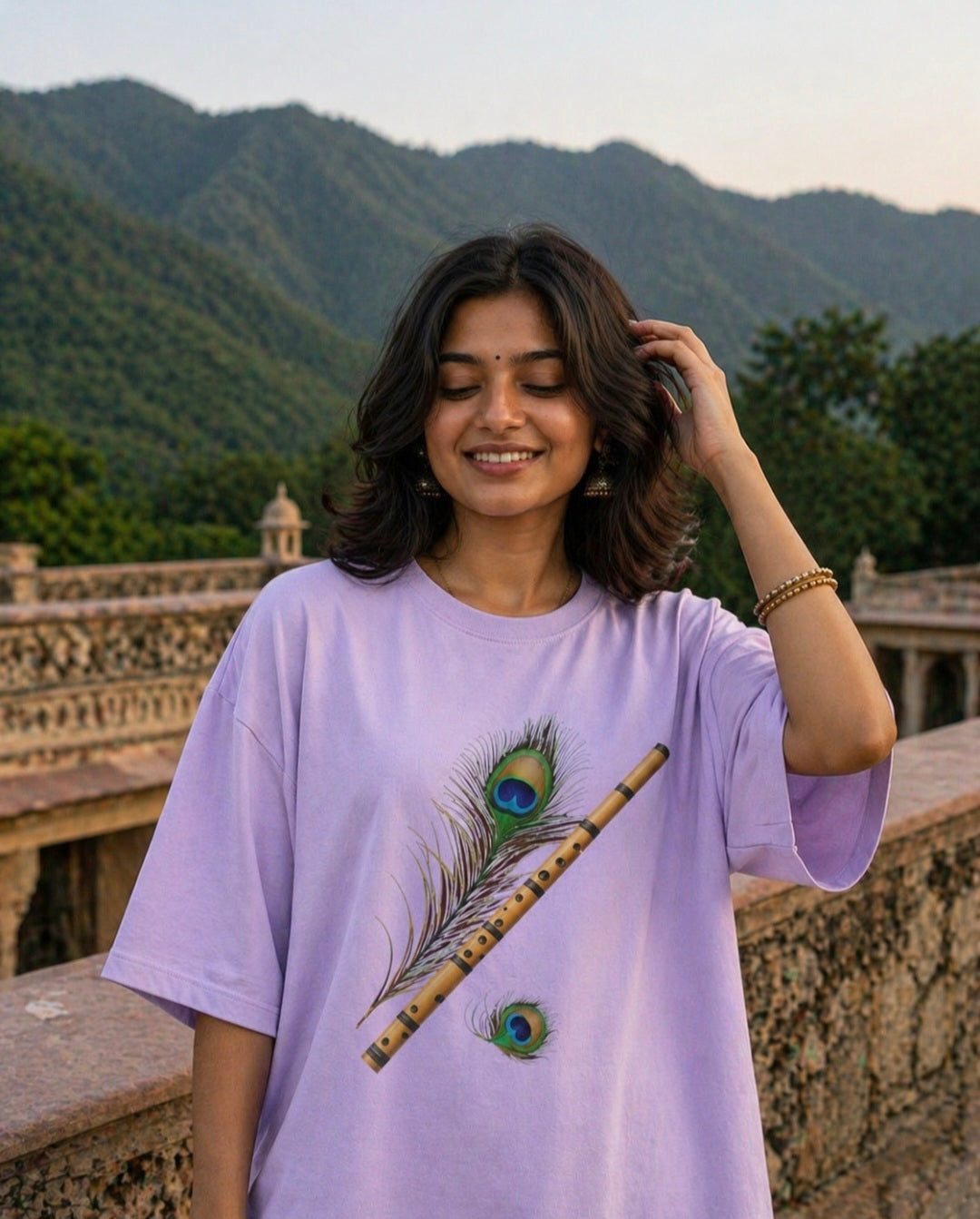Woman's Flute Terry Oversized Tee
