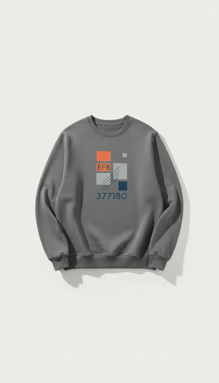 Soft concrete graphic crewneck sweatshirt