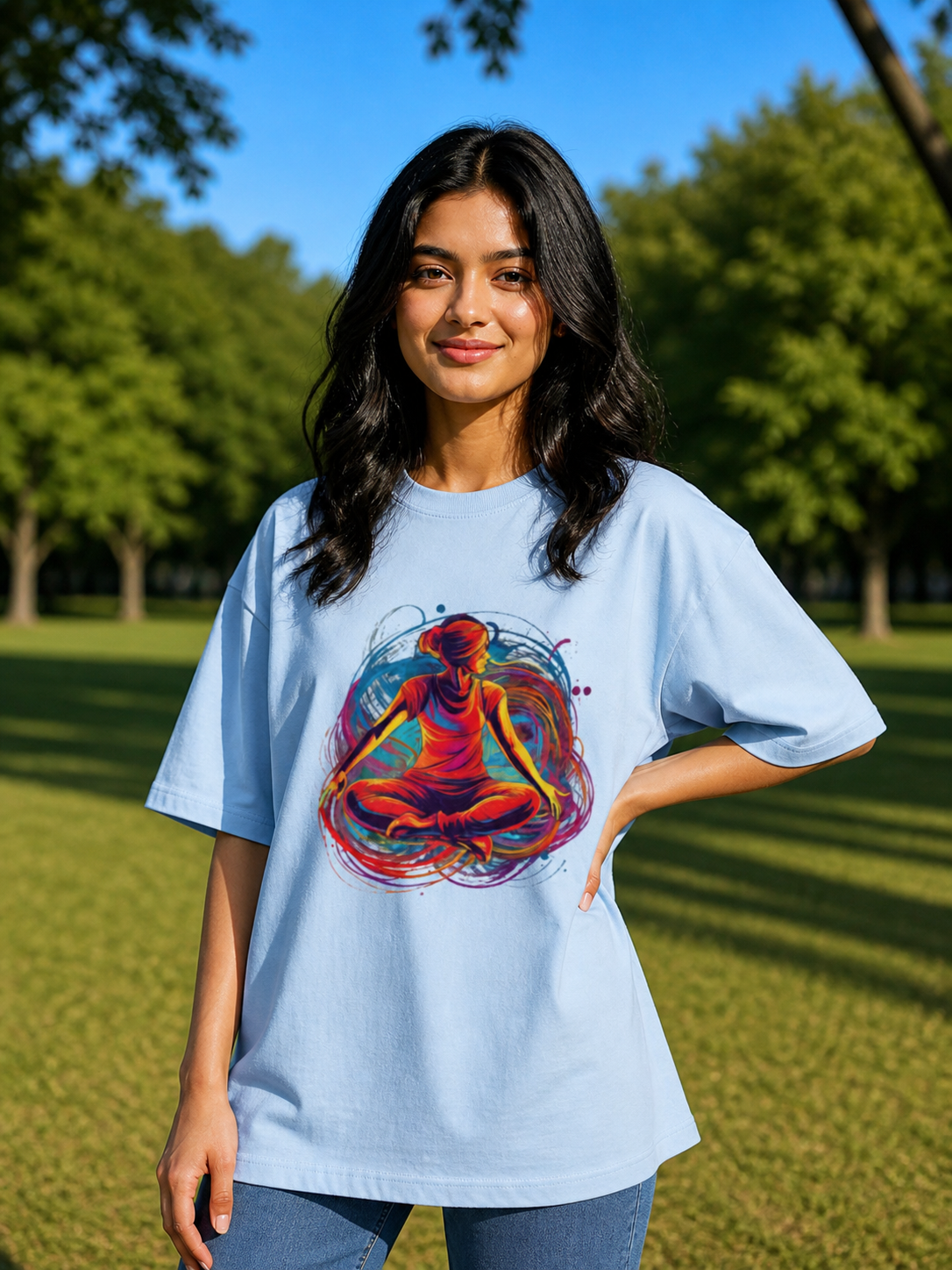 Woman's Yoga Terry Oversized Tee