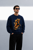 Men's Oversized Sweatshirt (Gym Pose 2)
