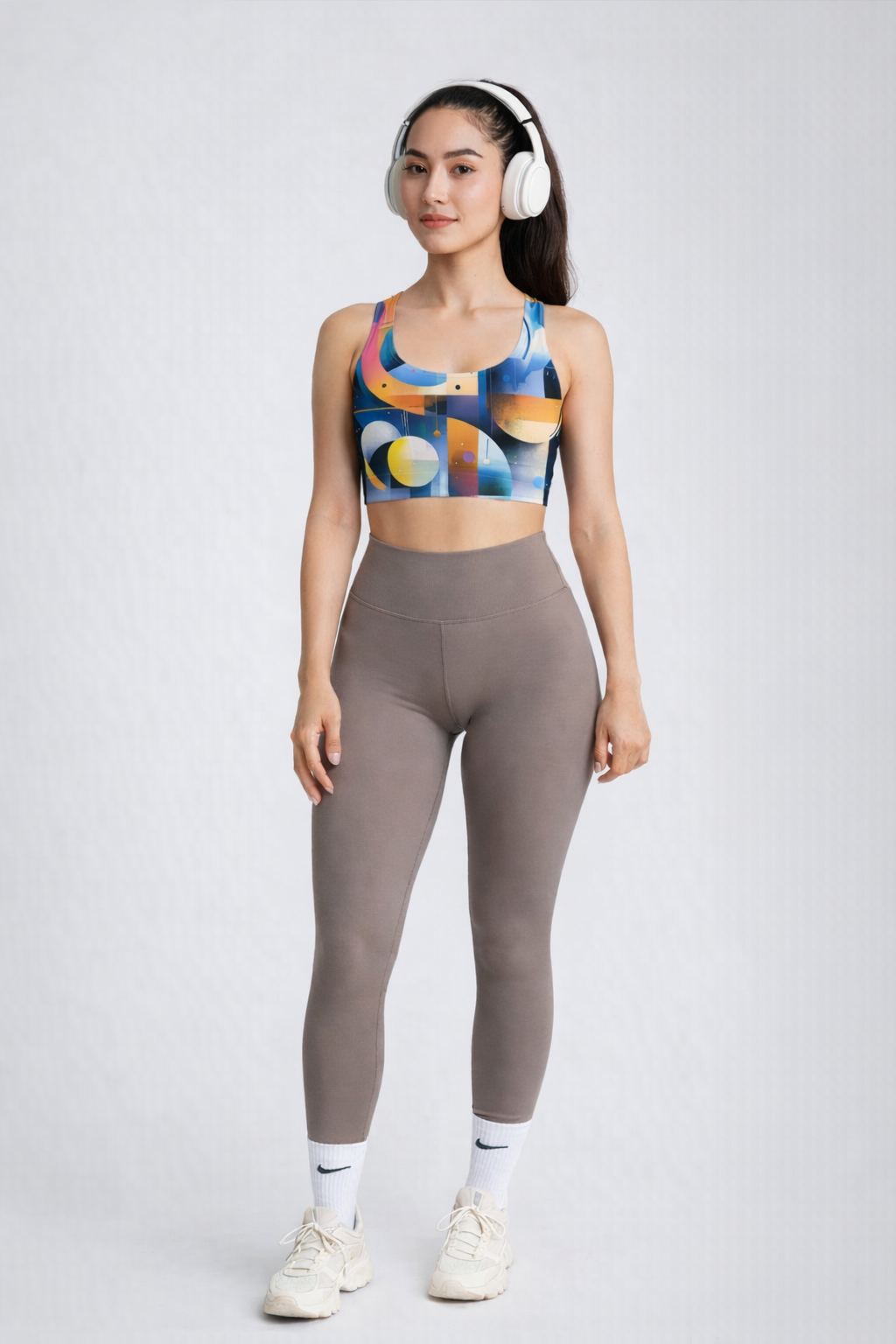 Women's Abstract Geometry Sports Bra