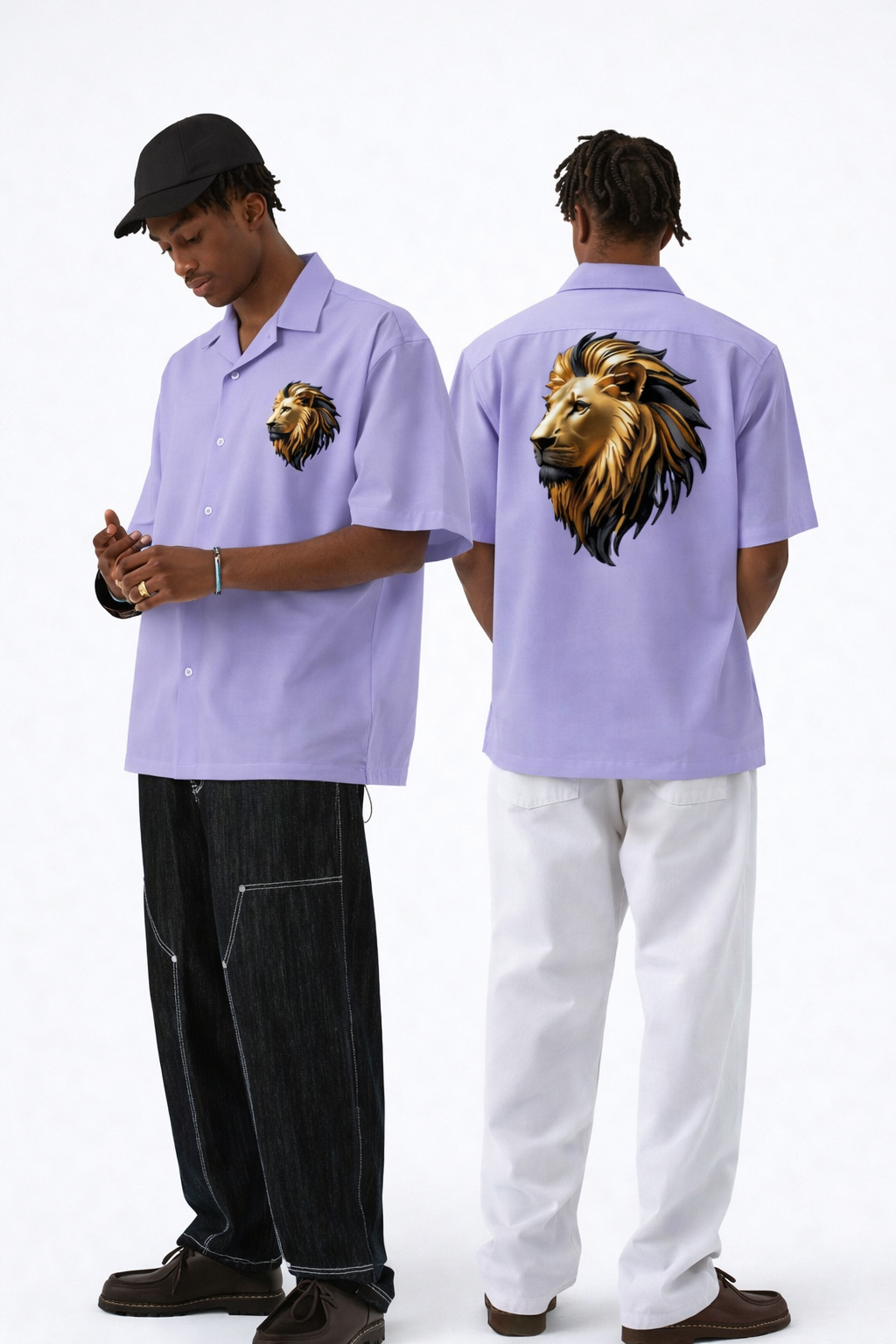 Men's Oversized Shirt (Lion)