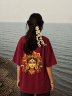 Woman's Maa Durga Terry Oversized Tee