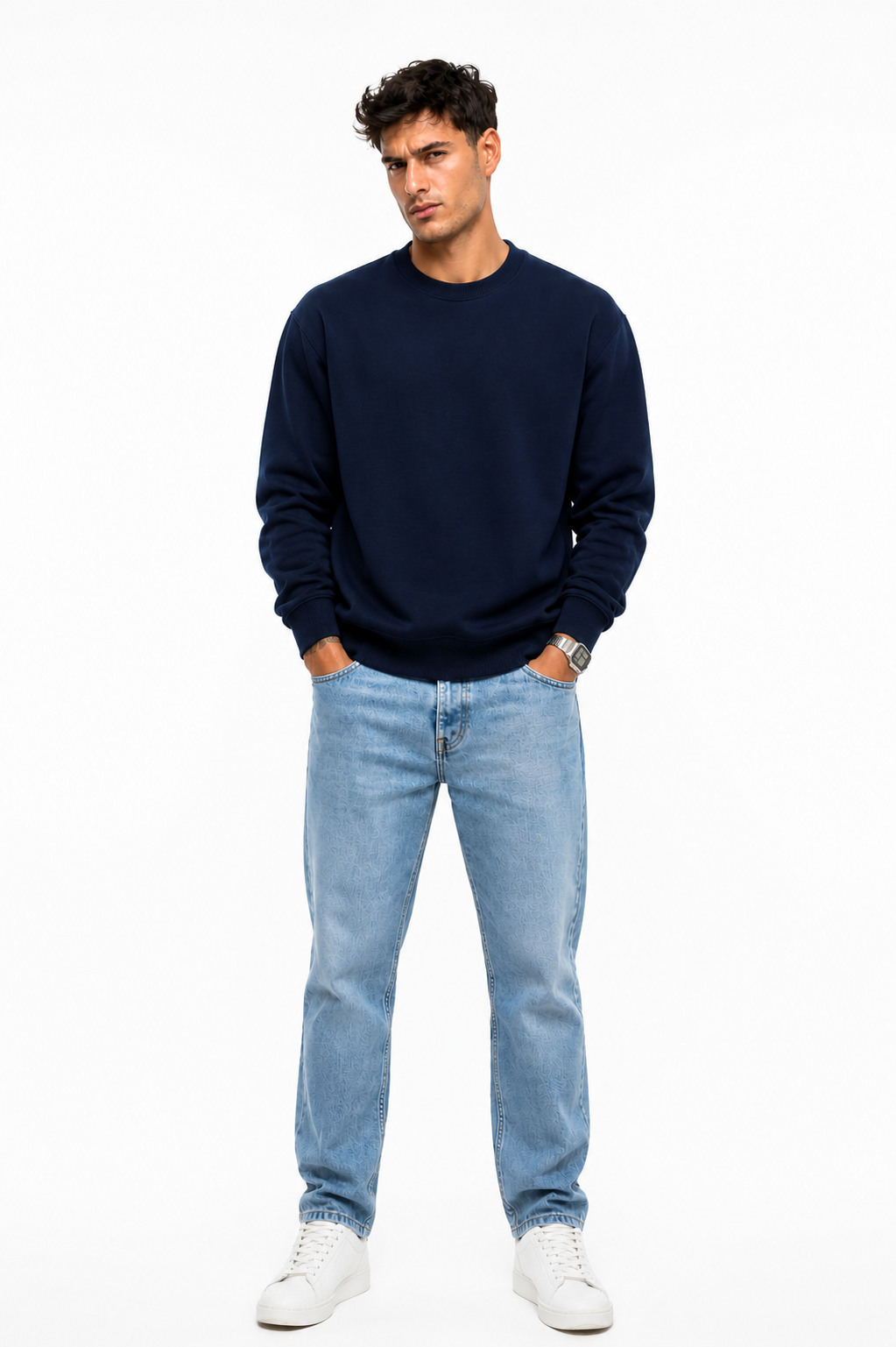 Men's Plain Oversized Sweatshirt