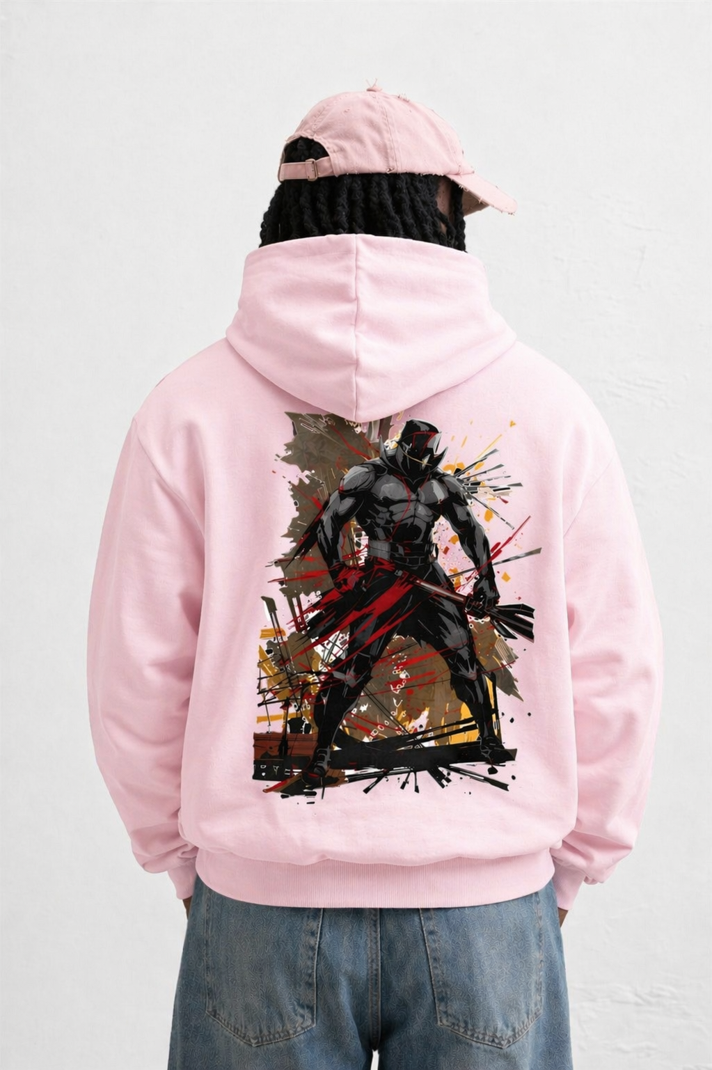 Men's Oversized Hoodie (Gym Pose)