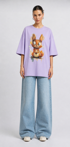 Woman's Rabbit Terry Oversized Tee