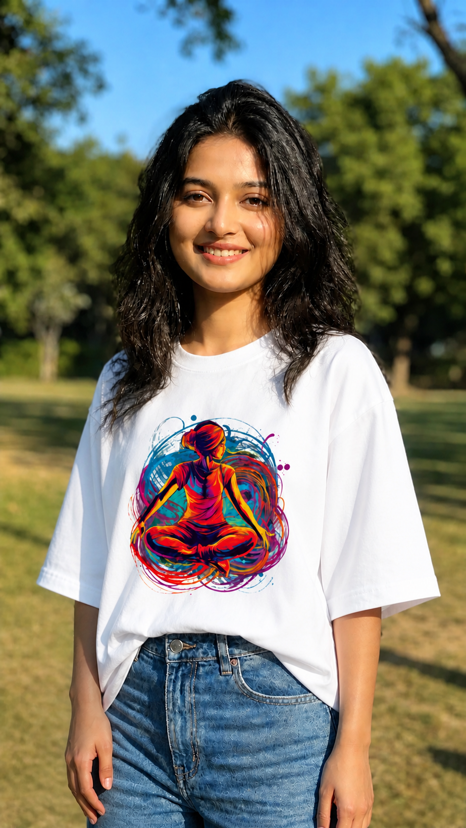 Woman's Yoga Terry Oversized Tee