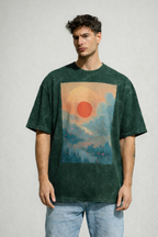 Men's Oversized Tee (Sunset)