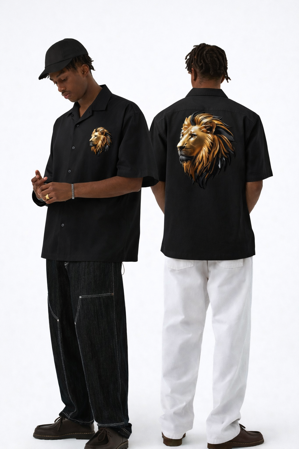 Men's Oversized Shirt (Lion)