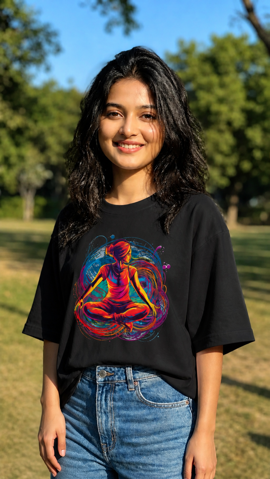 Woman's Yoga Terry Oversized Tee