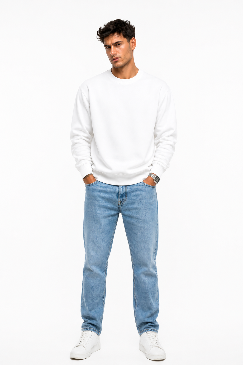 Men's Plain Oversized Sweatshirt