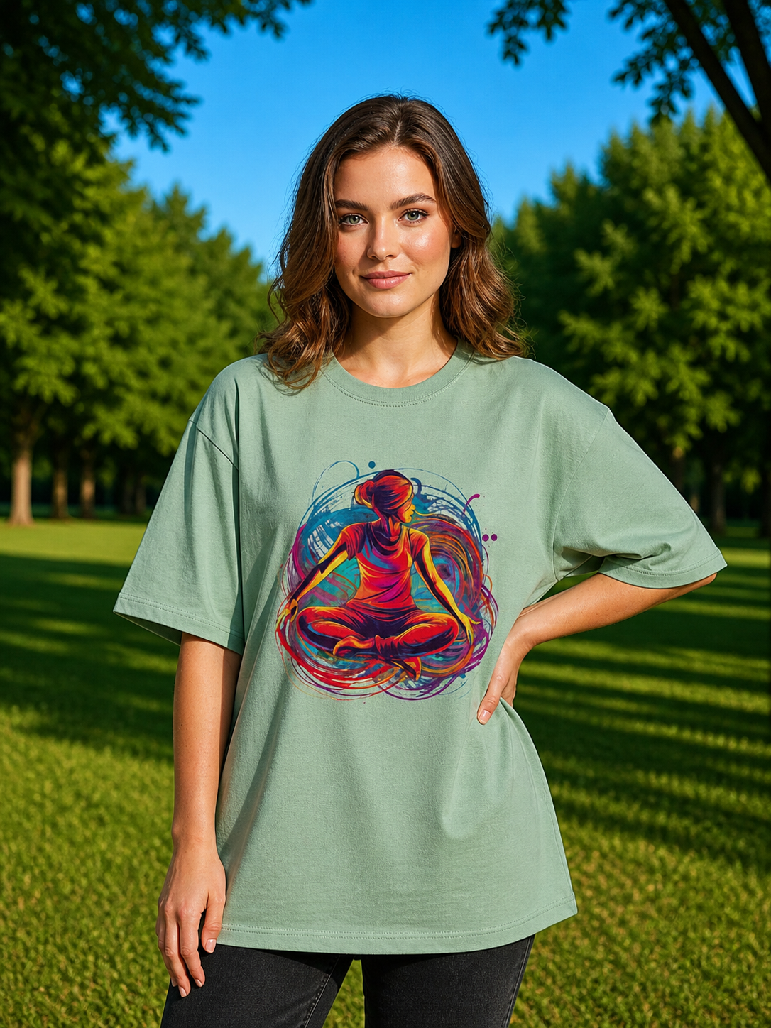 Woman's Yoga Terry Oversized Tee