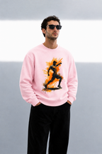 Men's Oversized Sweatshirt (Gym Pose 2)
