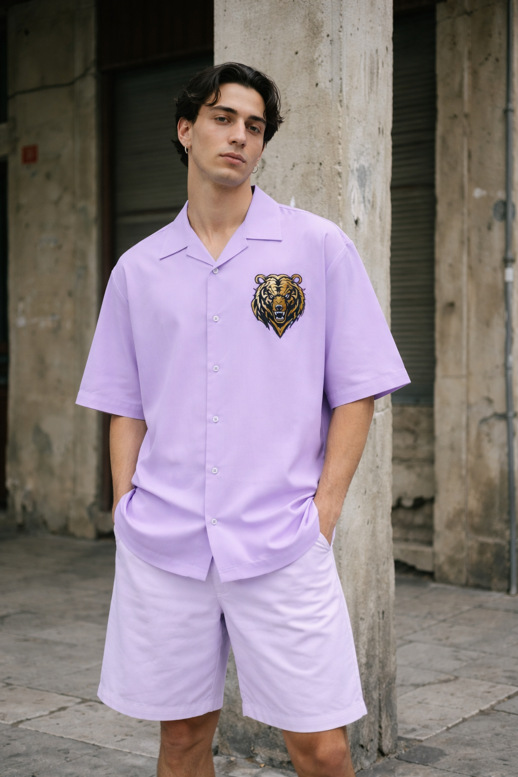 Men's Oversized Shirt (Bear)