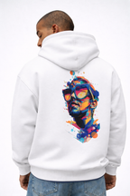 Men's Abstract Face Oversized Hoodie