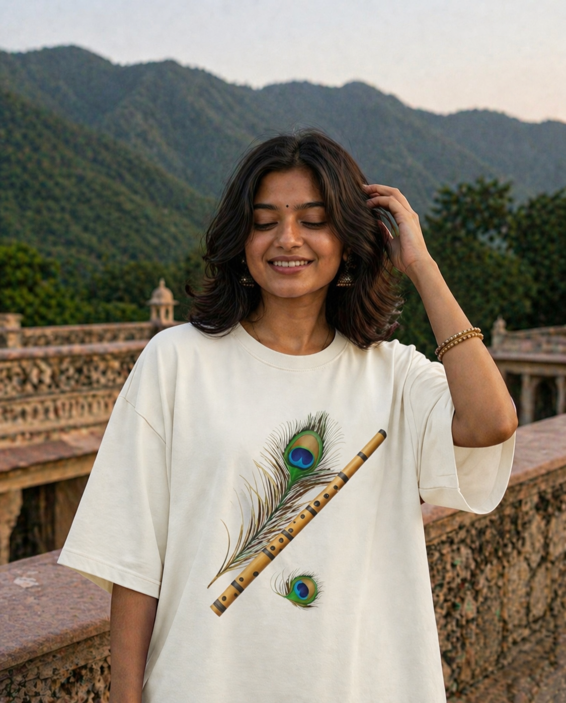 Woman's Flute Terry Oversized Tee