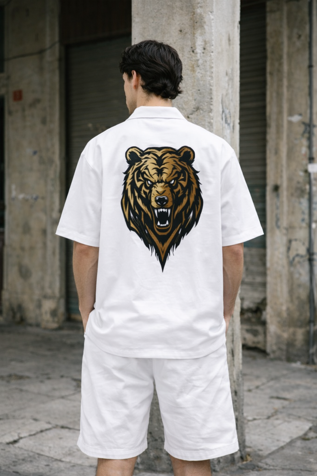 Men's Oversized Shirt (Bear)