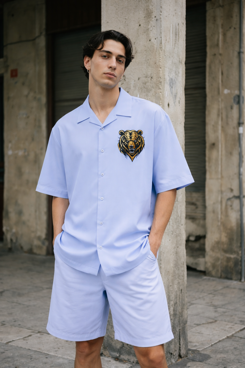 Men's Oversized Shirt (Bear)