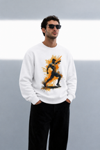 Men's Oversized Sweatshirt (Gym Pose 2)