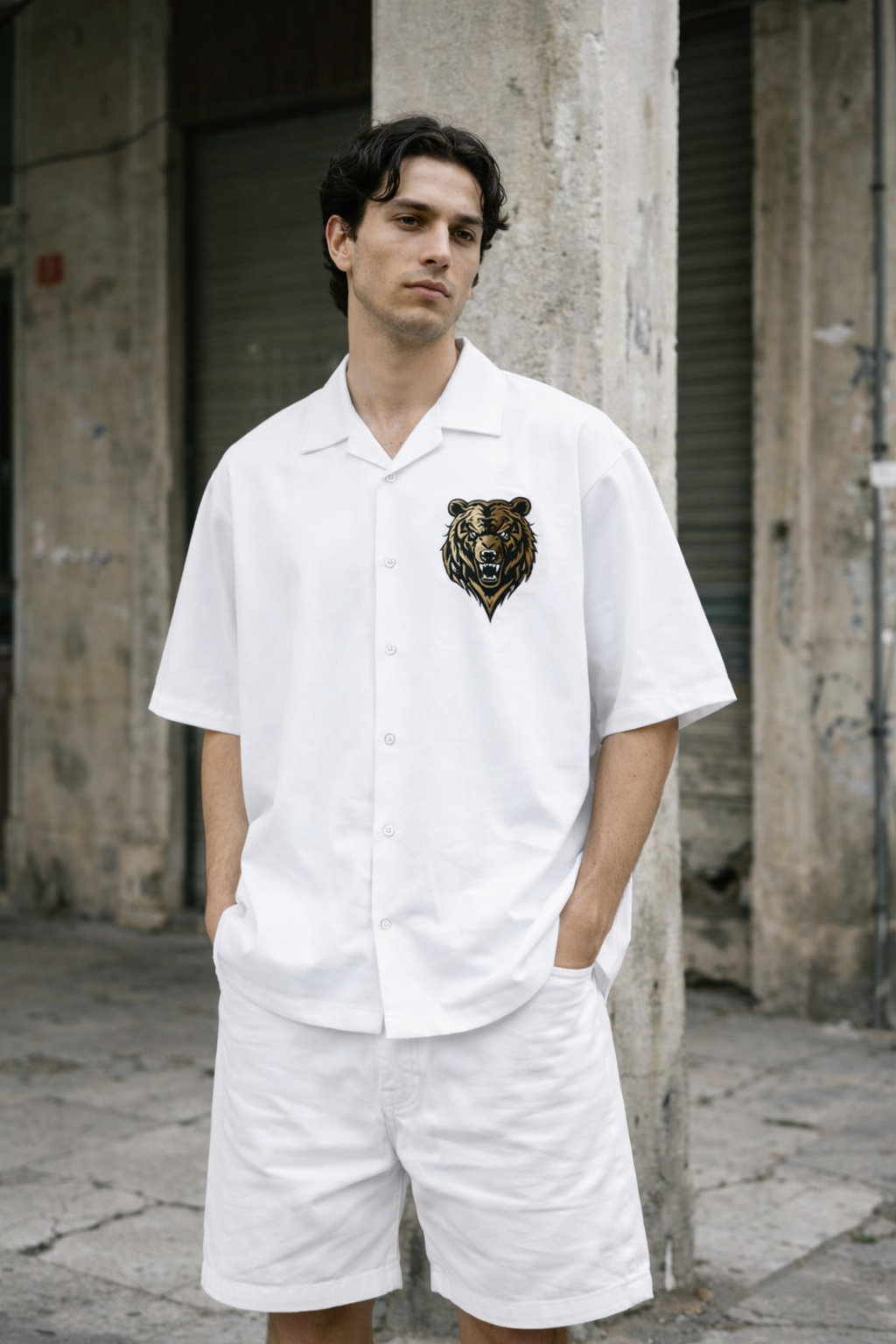 Men's Oversized Shirt (Bear)