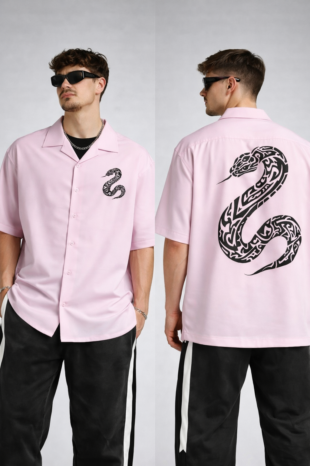 Men's Oversized Shirt (Snake)