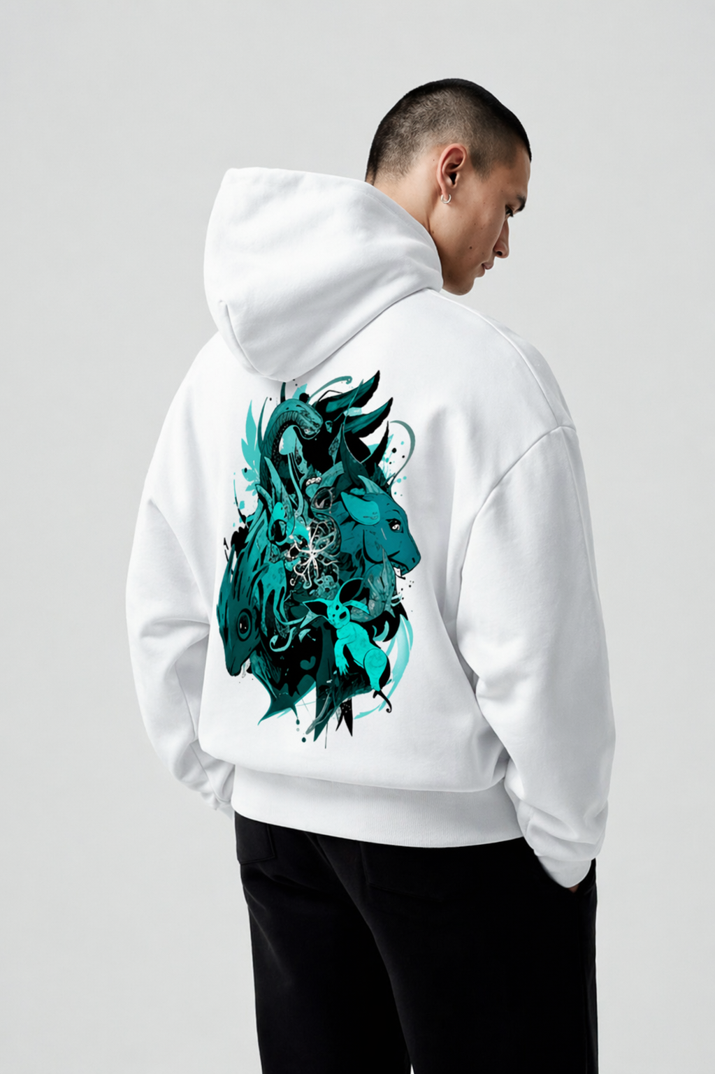 Men's Oversized Hoodie (SpiritBeasts)