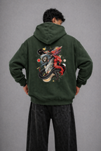 Men's Oversized Hoodie (Dragonborn Clash)