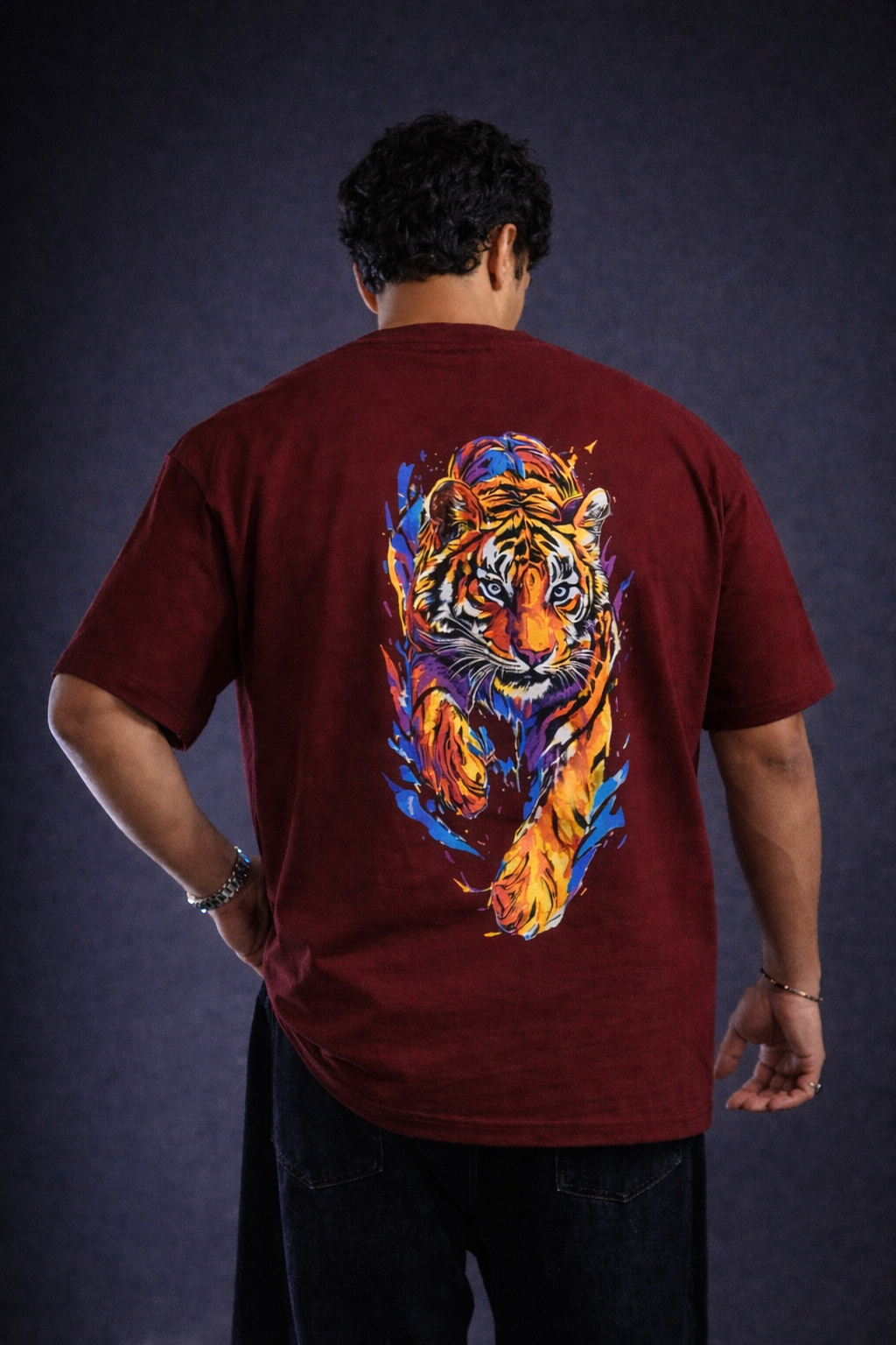 Men's Oversized Classic Tiger T-Shirt