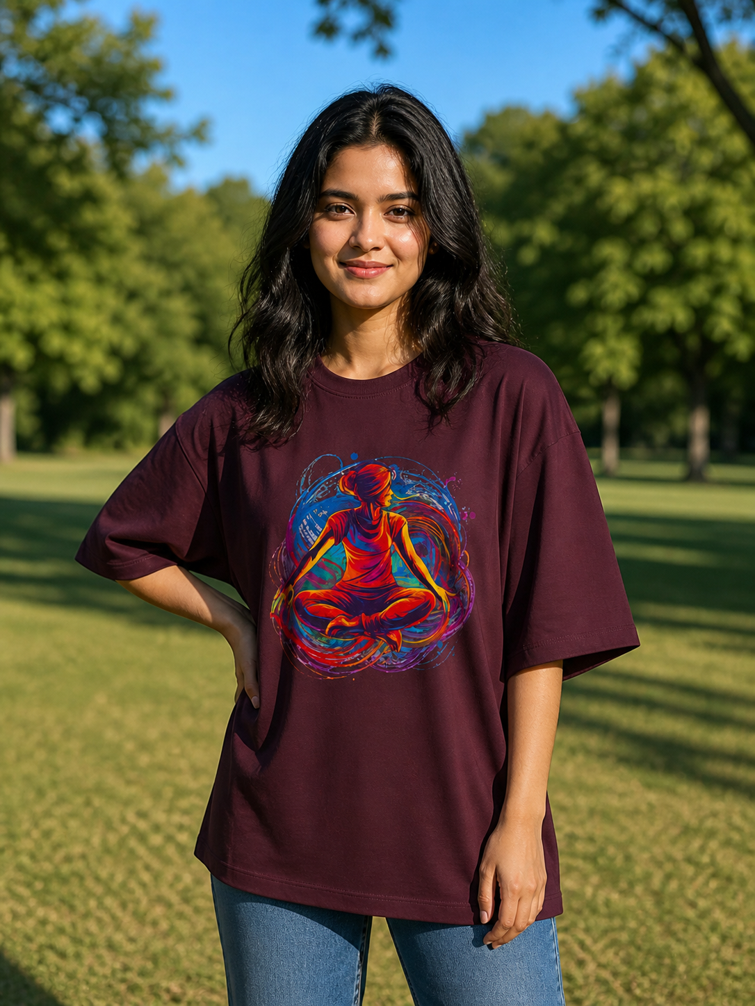 Woman's Yoga Terry Oversized Tee